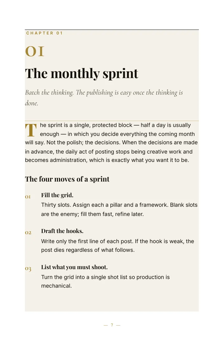 The Luxury Content System — sample page 2