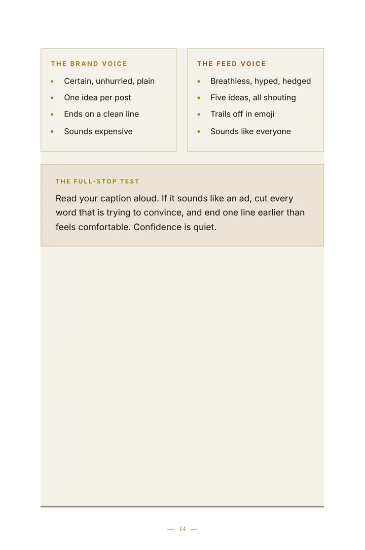 The Luxury Content System — sample page 4