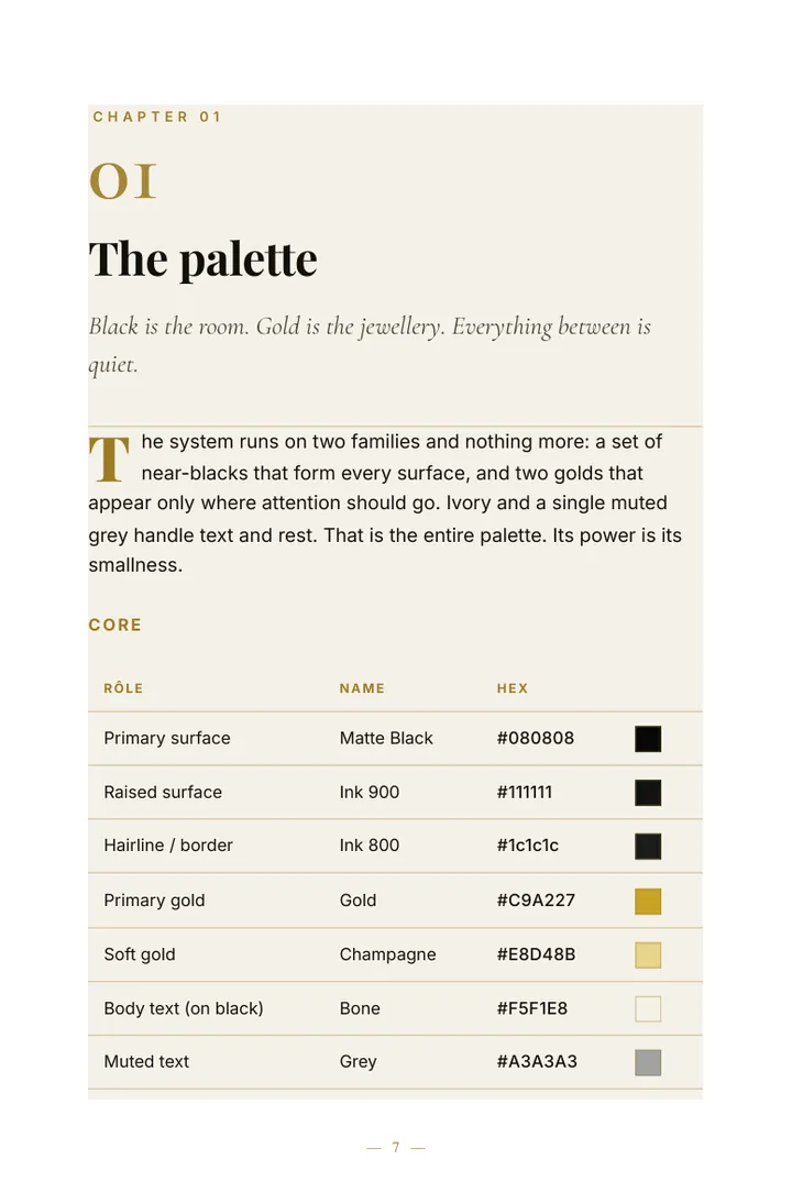 The Black & Gold Guide — sample page 2