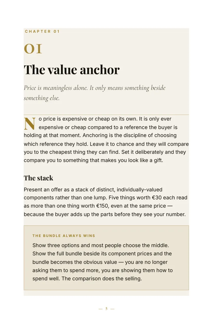 The Offer Architecture — sample page 2