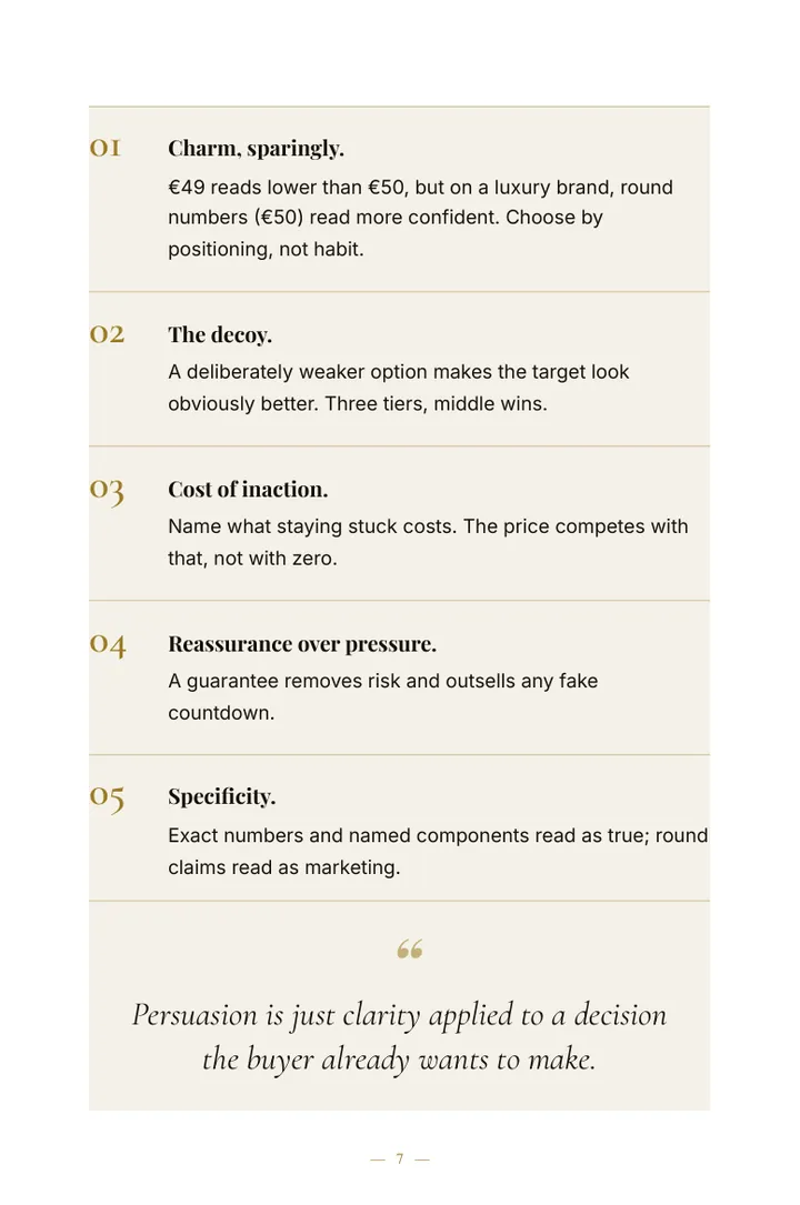 The Offer Architecture — sample page 3