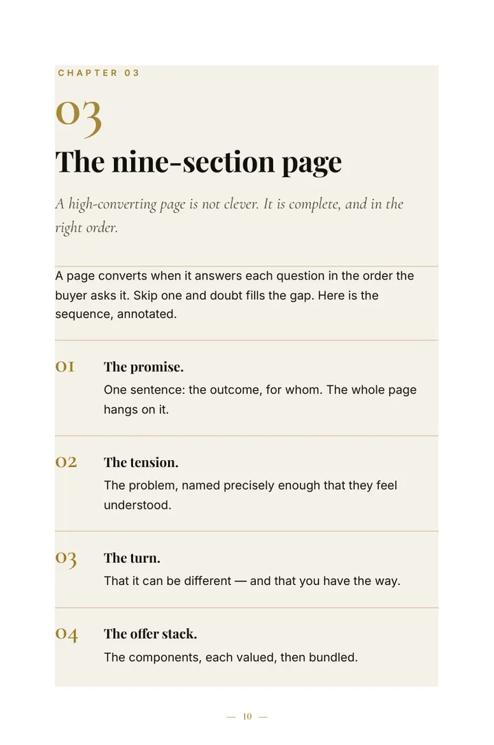 The Offer Architecture — sample page 4