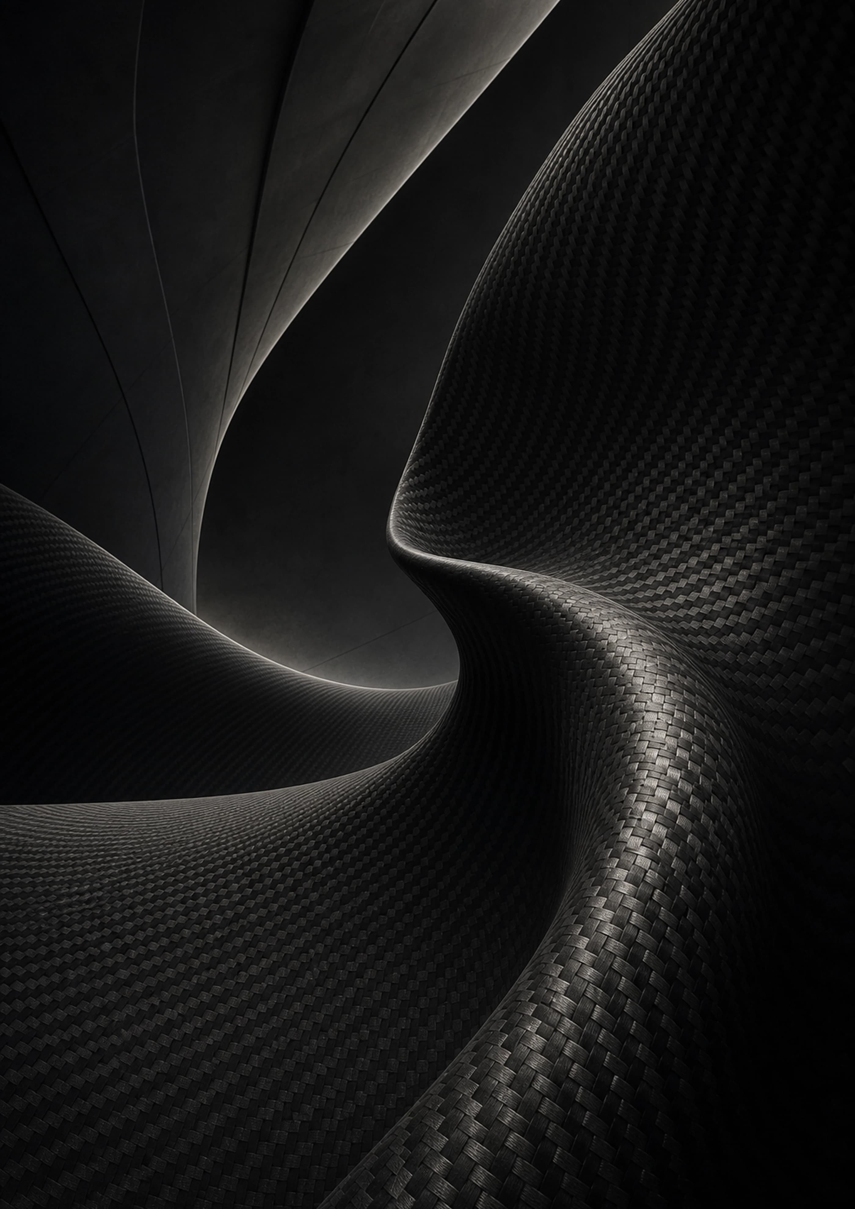 Carbon Silence luxury art poster