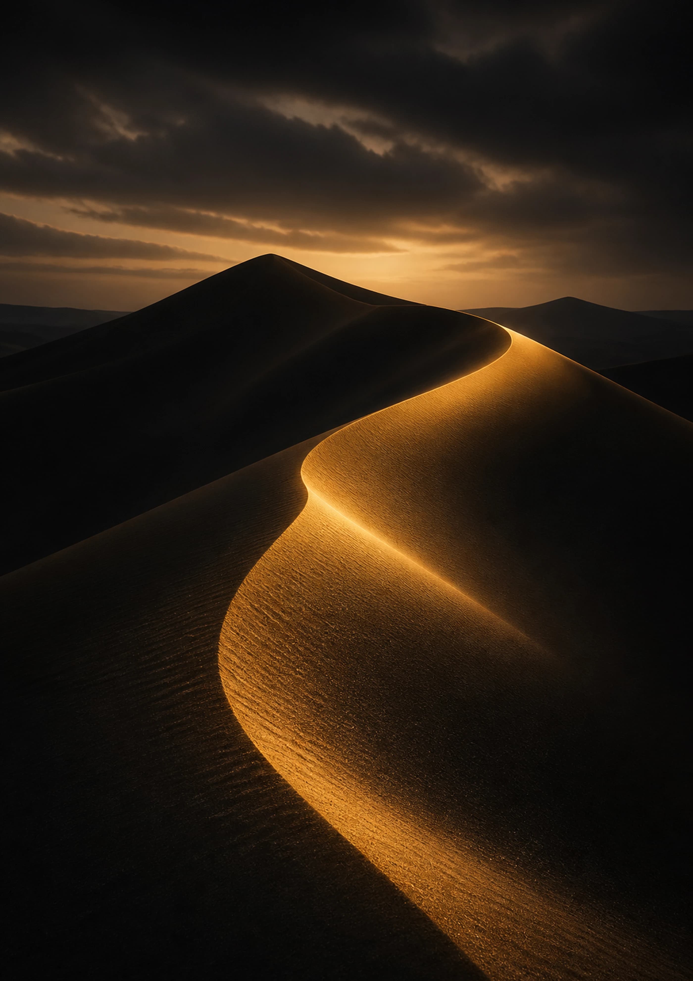 Desert Gold luxury art poster