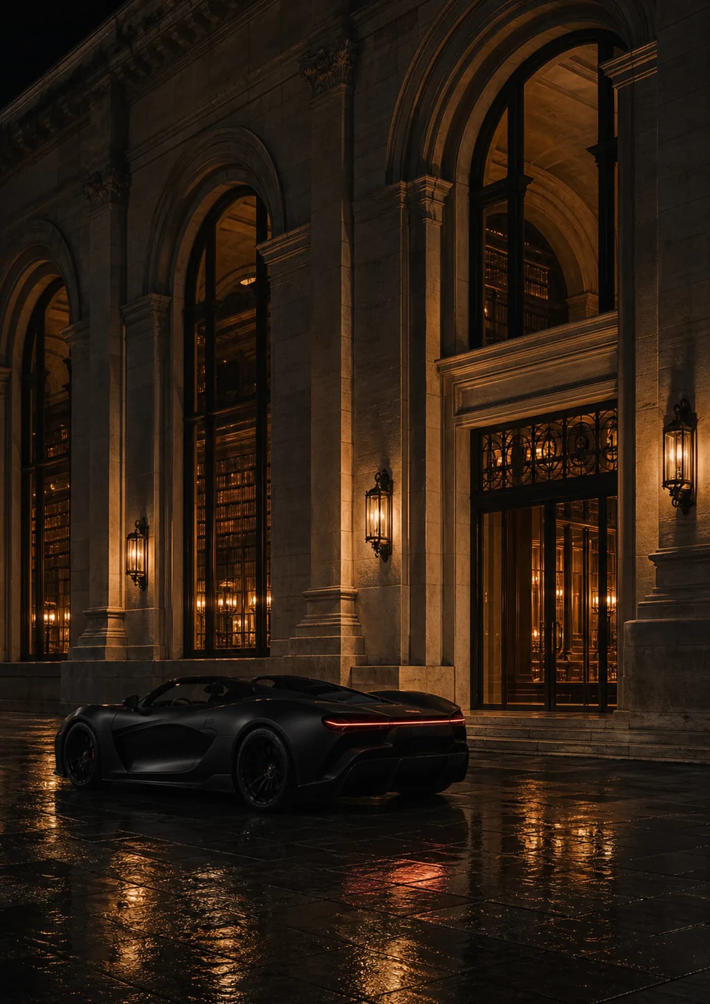 Private Library Arrival — fine-art print