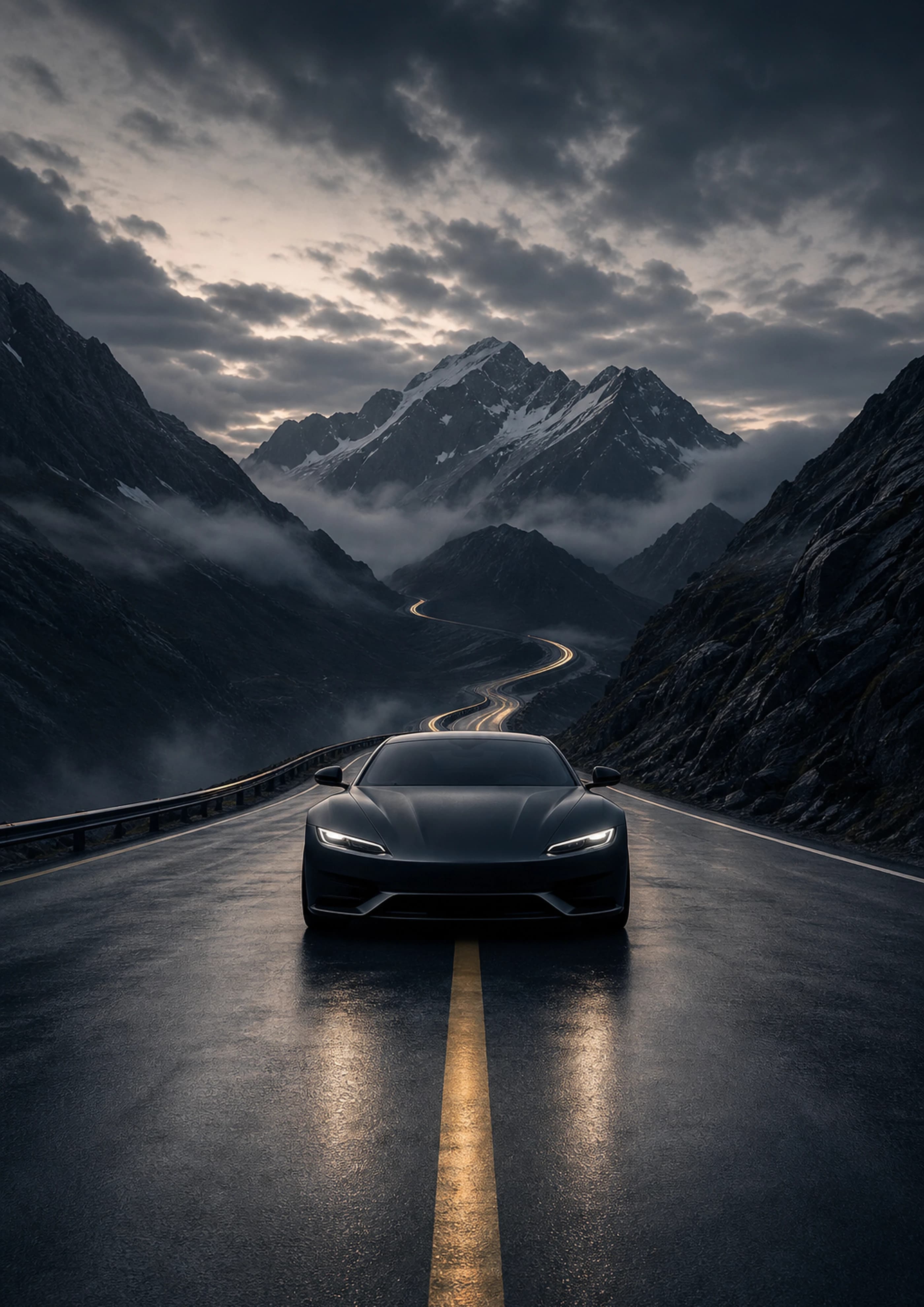 Slate Velocity luxury art poster