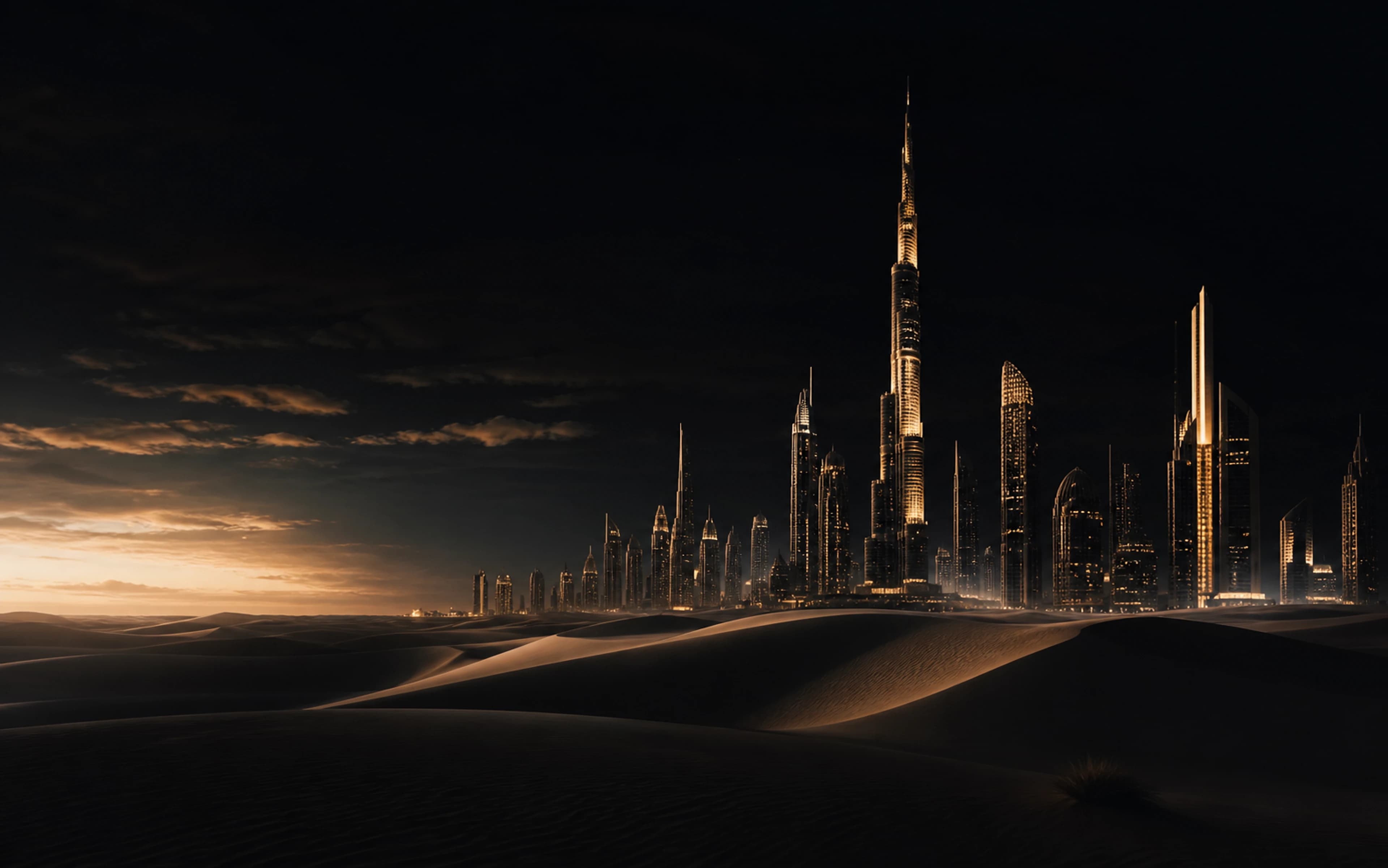 City of Gold — original desktop artwork from the Dubai After Dark collection