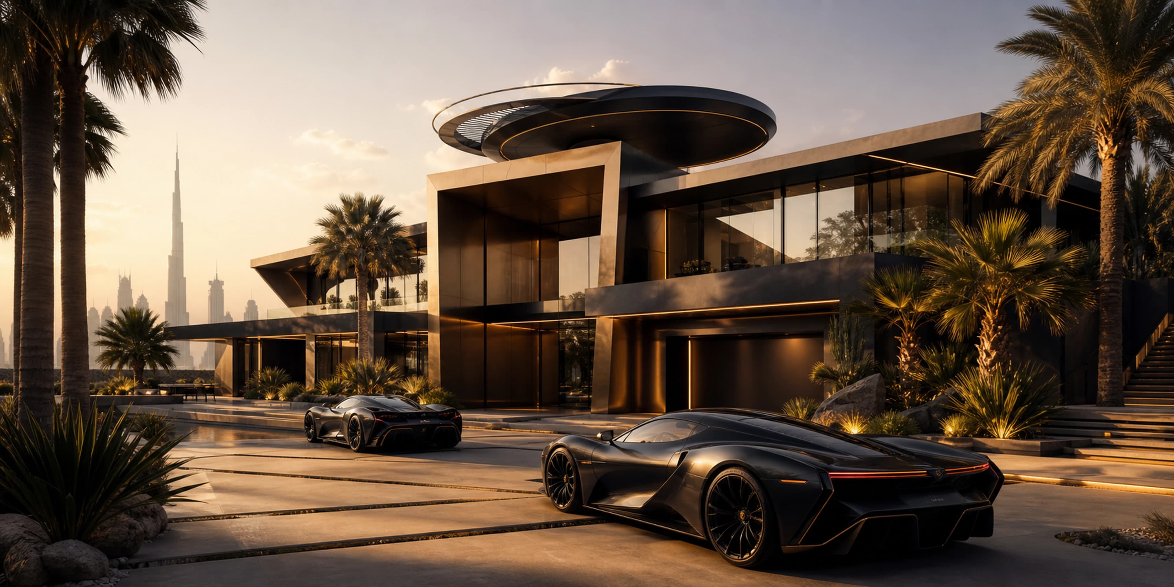 Dubai Billionaire Villa — original desktop artwork from the Estates collection