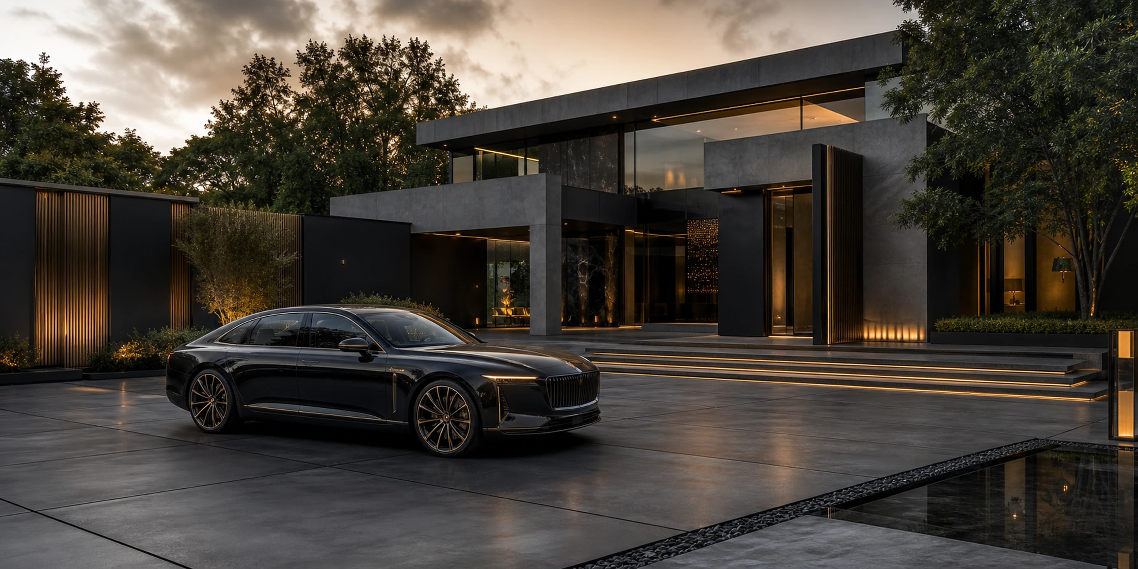 Executive Modern Home — original desktop artwork from the Estates collection
