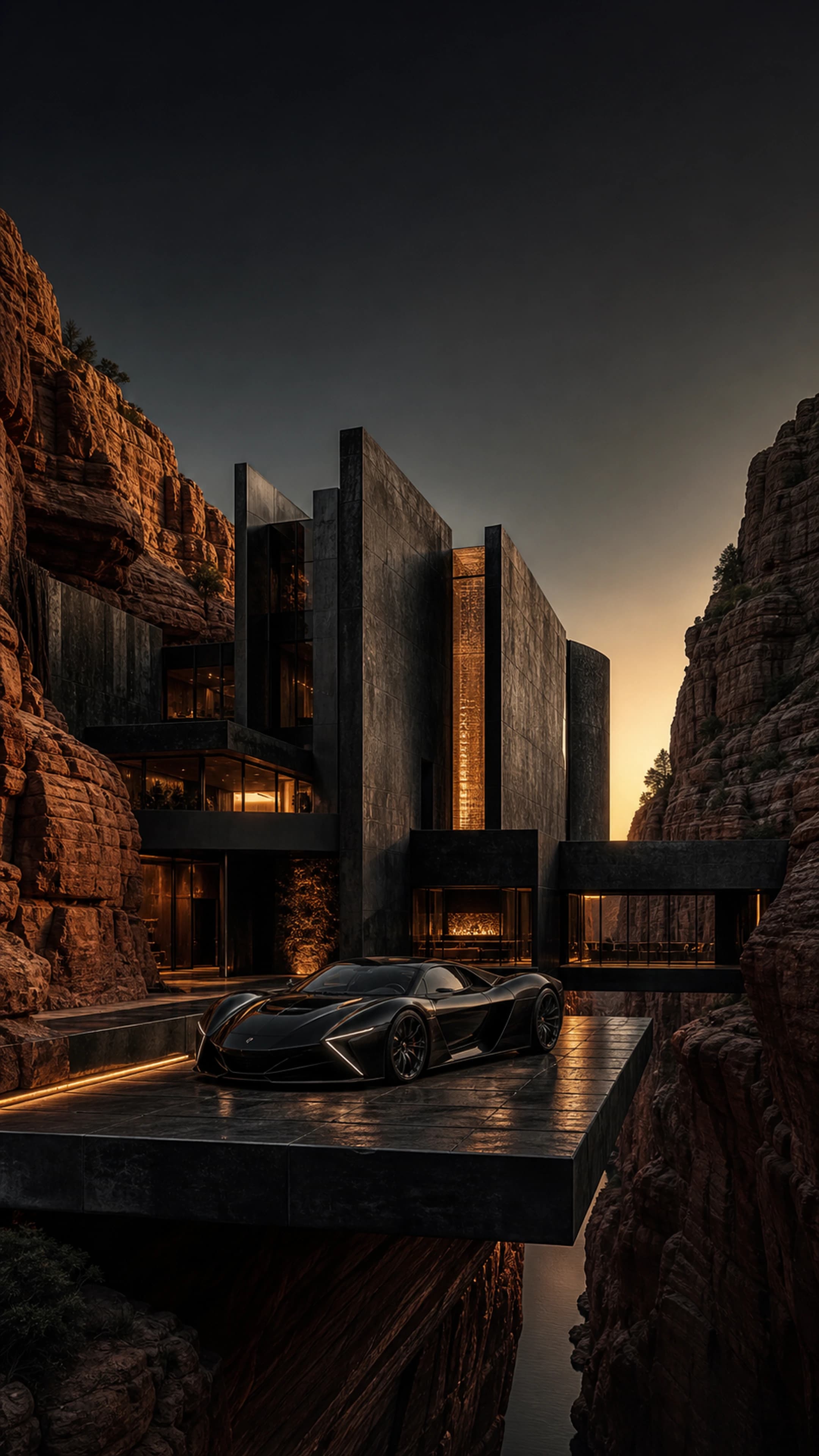 Obsidian Canyon House — original mobile artwork from the Estates collection