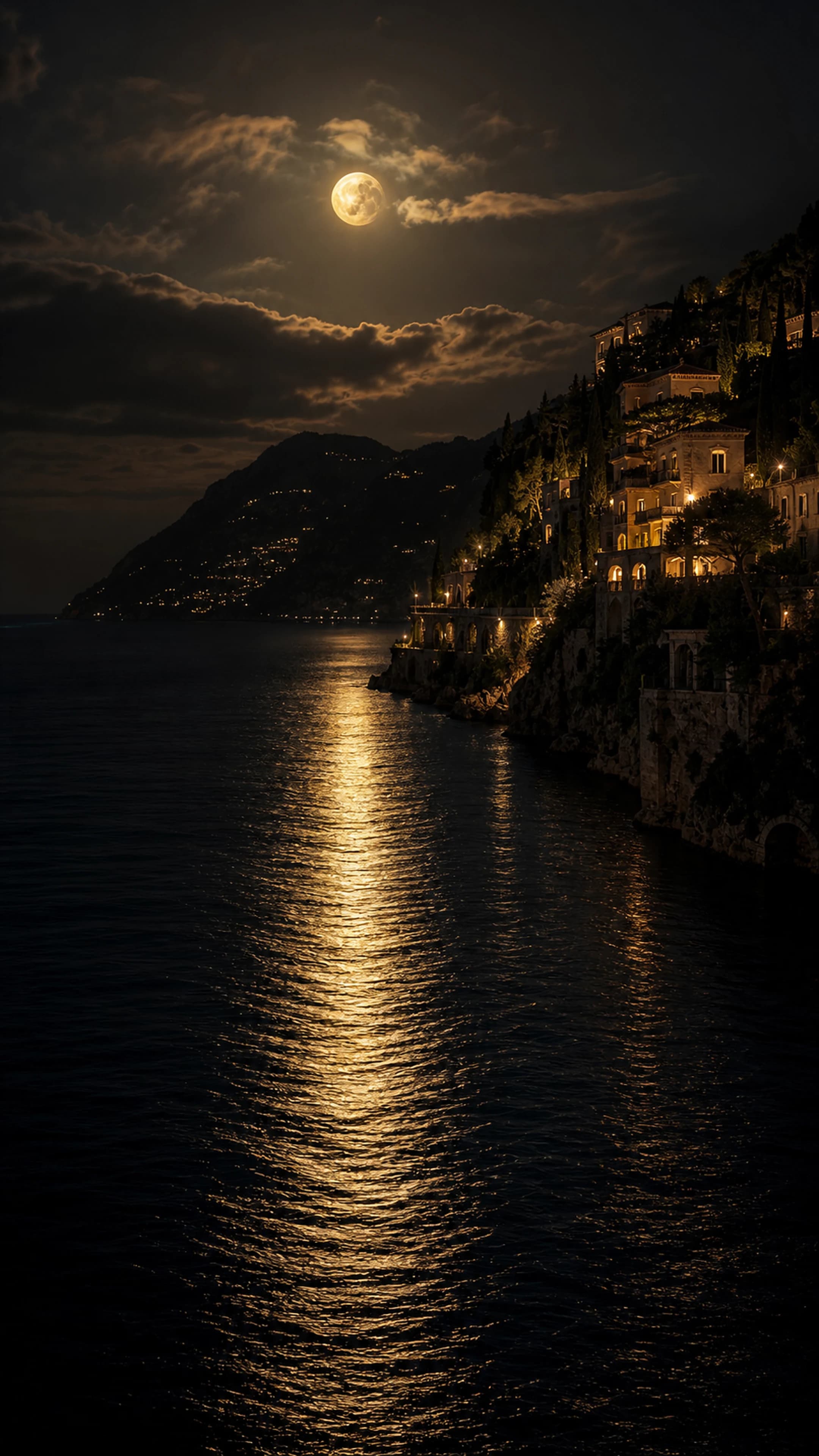 Riviera Reflection — original mobile artwork from the Monaco Nights collection