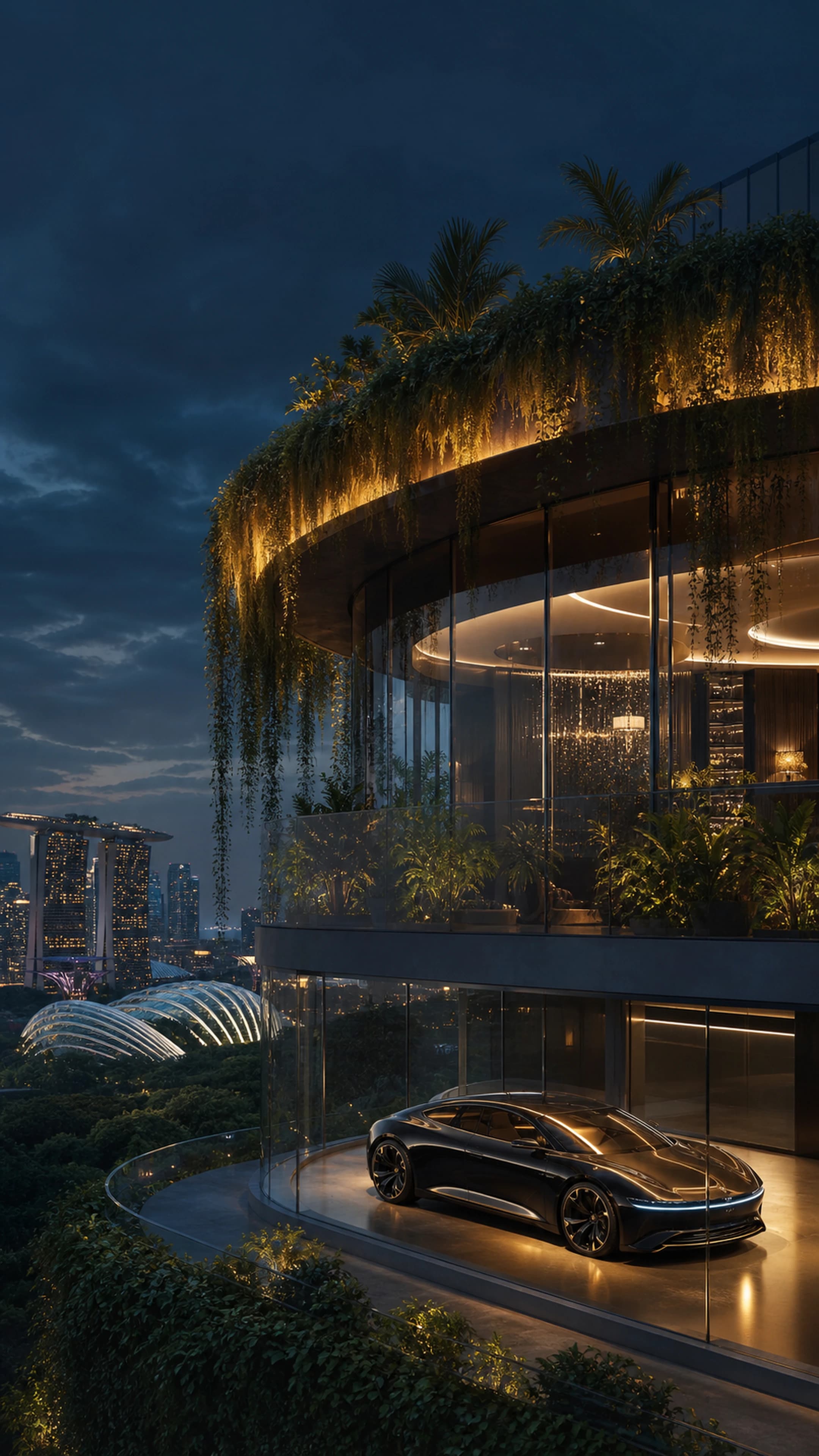 Singapore Garden Tower — original mobile artwork from the Estates collection