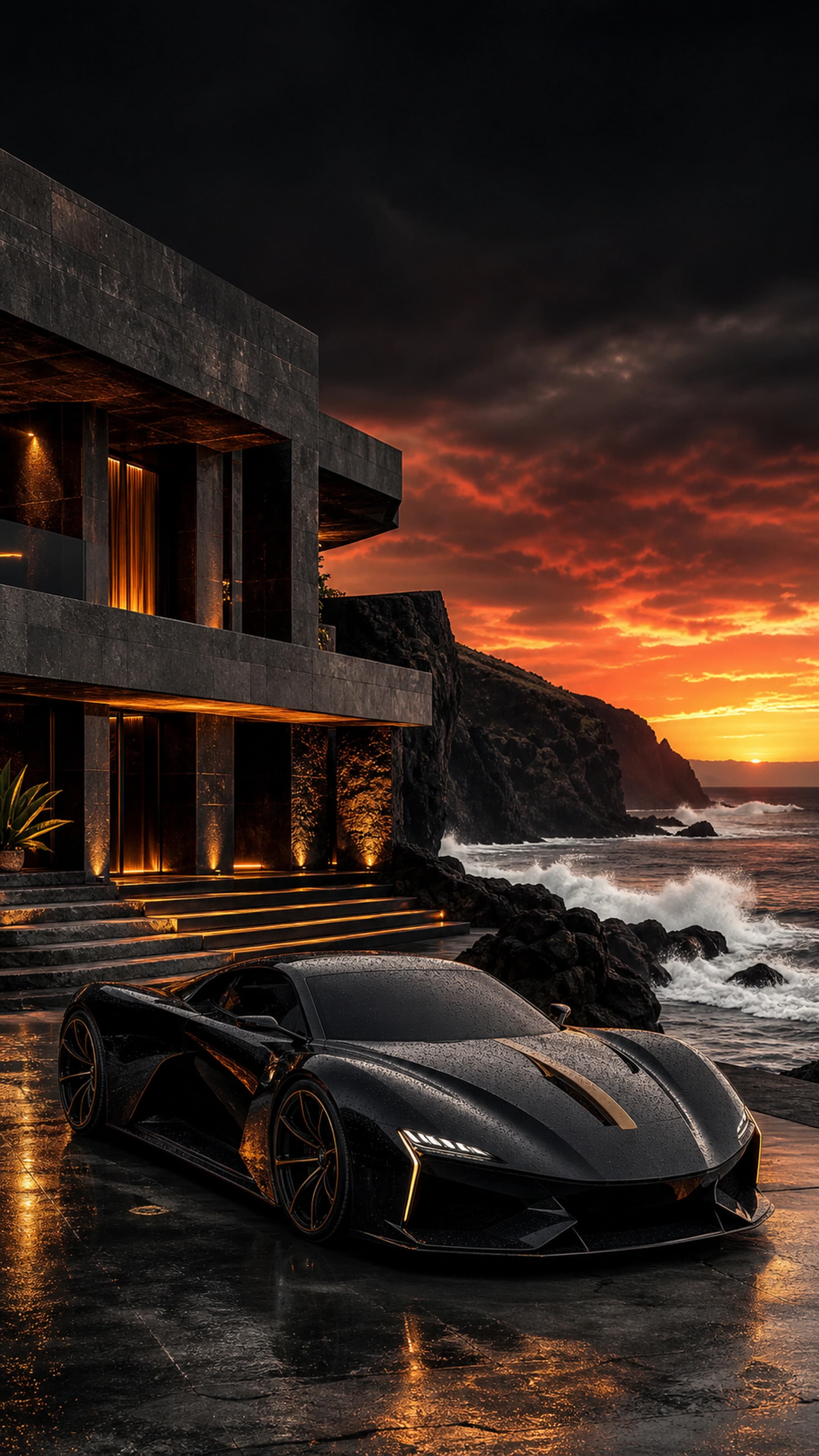 Volcanic Ocean Estate — original mobile artwork from the Estates collection