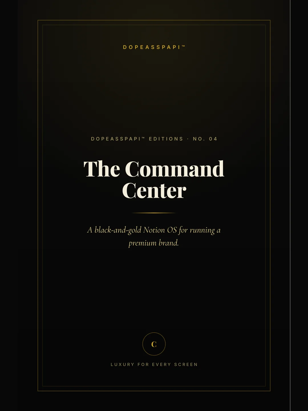 The Command Center — cover